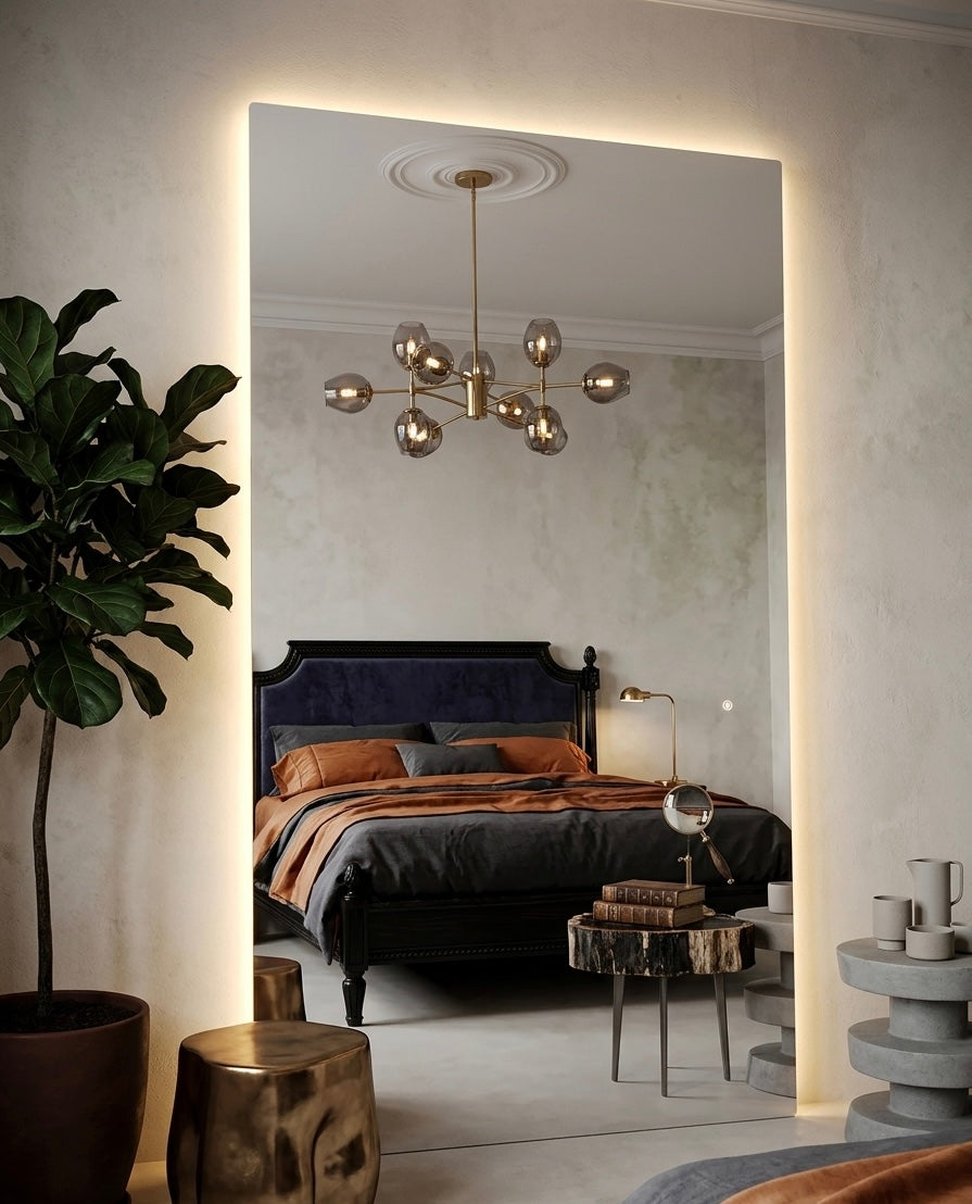 Frameless Rectangle LED Mirror