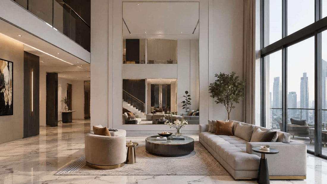 Custom Mirror Ideas for Dubai Living Rooms