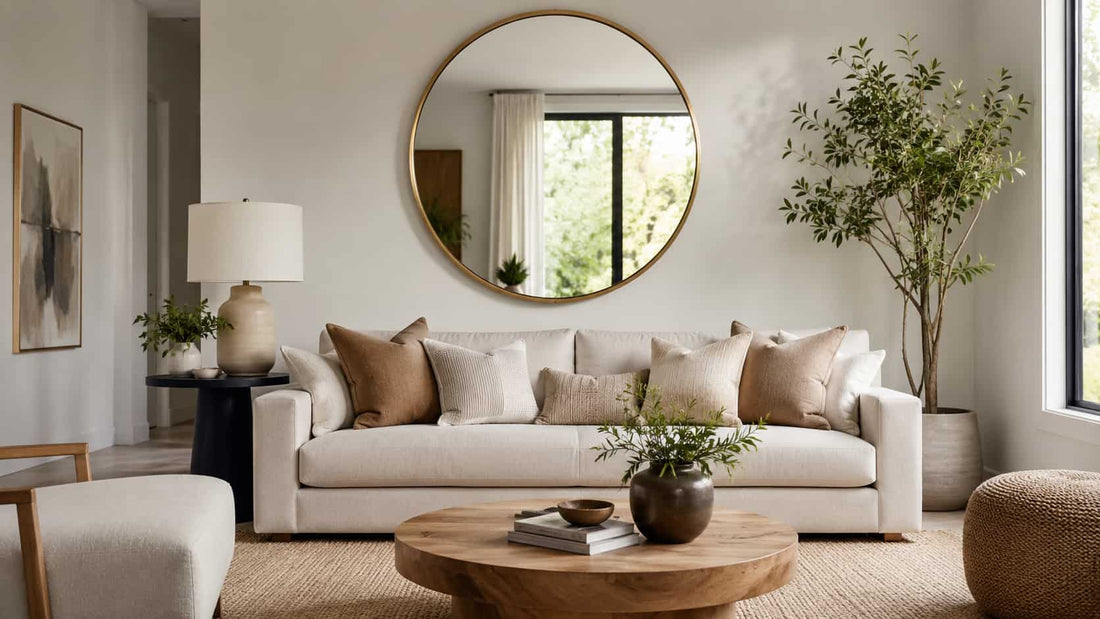 Round Mirror Living Room Ideas