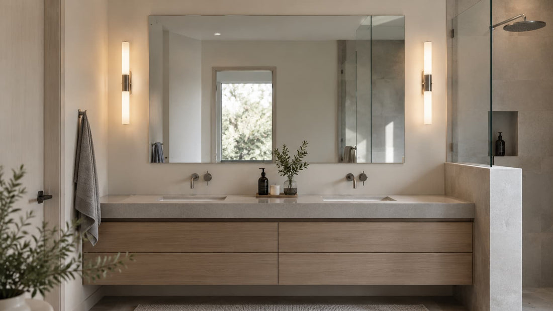 beveled mirror vs flat mirror