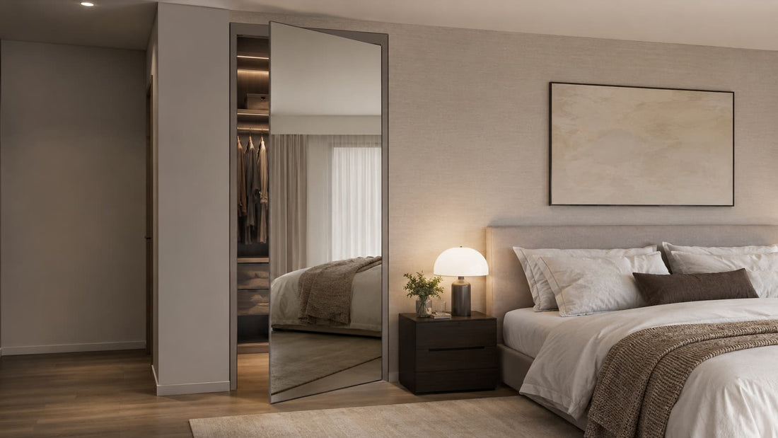 hidden mirror door ideas
