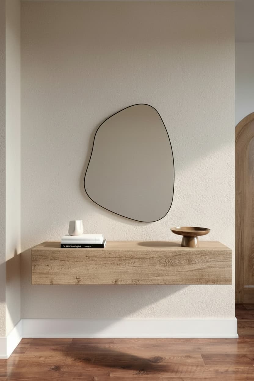 Aura Framed Irregular Wall Mirror
