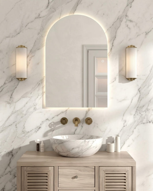 Arch Frameless LED Wall Mirror
