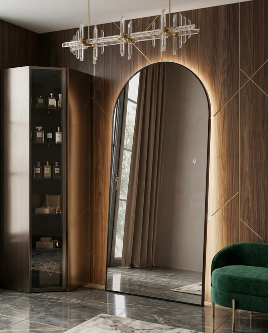 Framed Arch LED Mirror